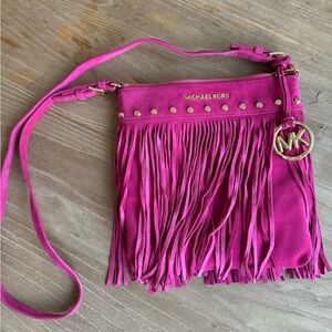 BNWT Michael Kors crossbody fringe bag
